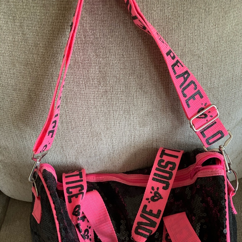 Cute black and pink Justice bag - Picture 2 of 5